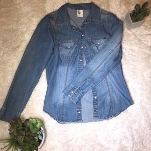 H&M Long sleeve denim top